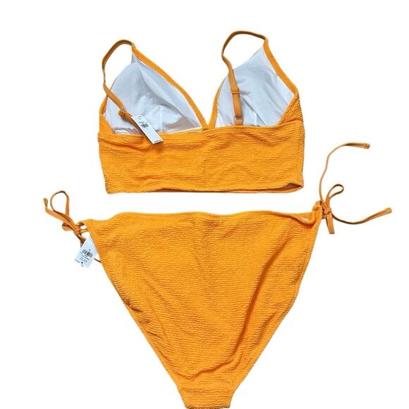 NWT Old Navy Orange Tie Bikini Tankini & Cheeky Bottom Set L/XL Swimsuit - Picture 3 of 10